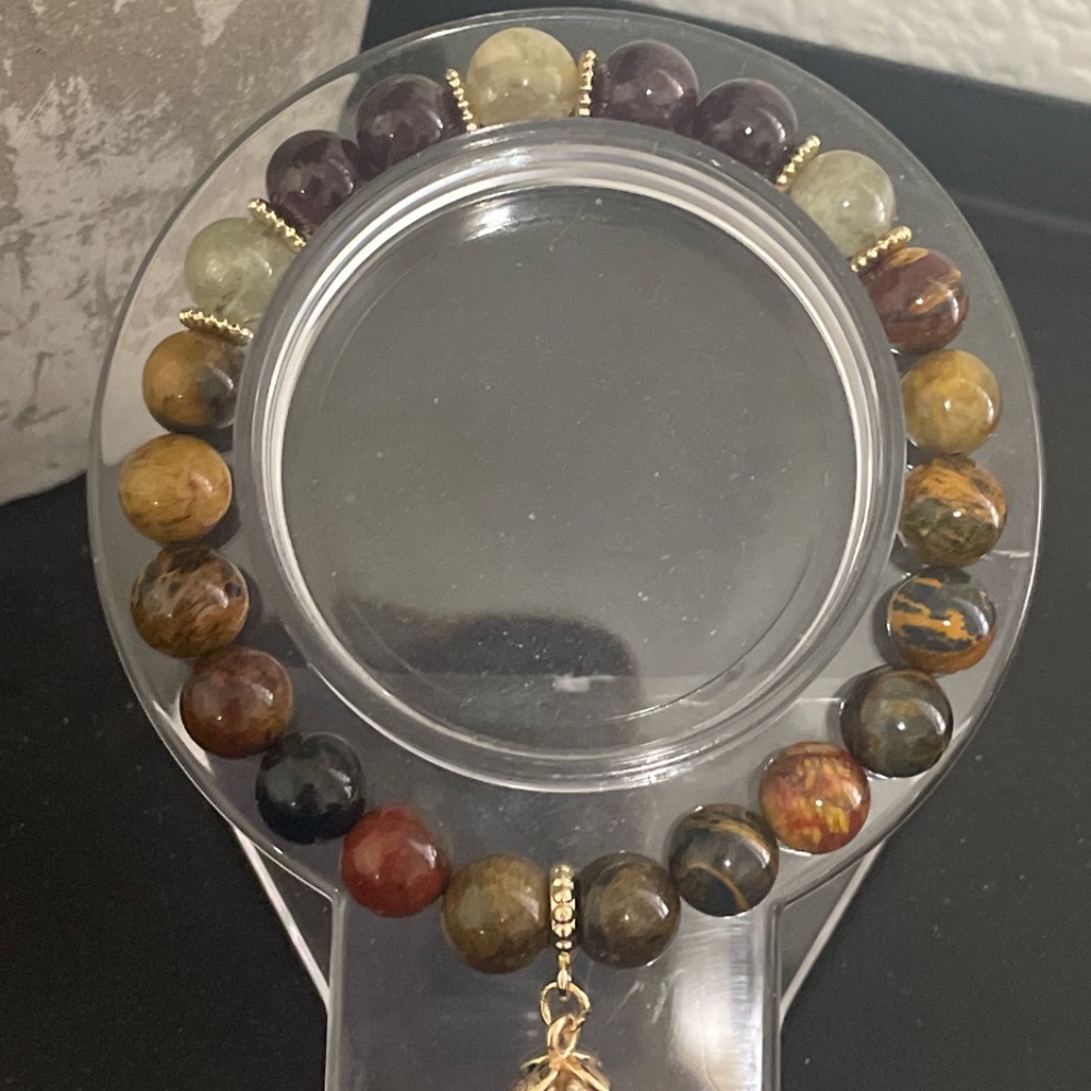 Star garnet green quartz golden lep & petiersite